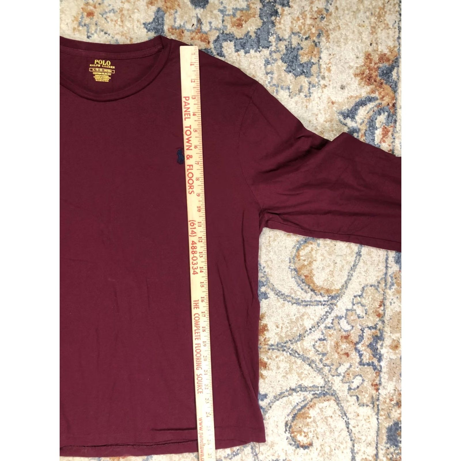 Polo Ralph Lauren Polo Ralph Lauren Shirt Mens XL Red Long Sleeve Pony Logo Tee Slim Fit Tagless Size US XL / EU 56 / 4 - 7 Thumbnail