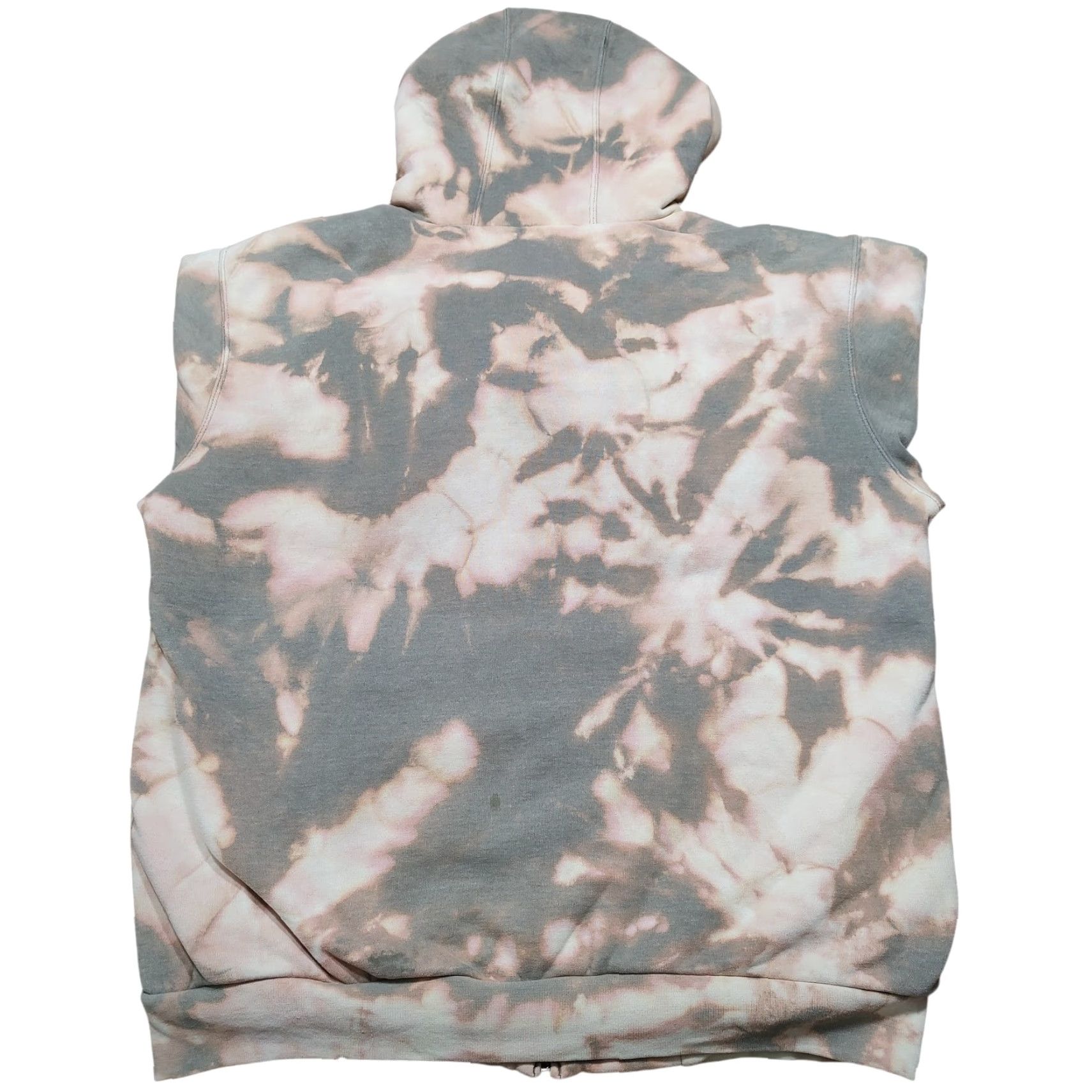 Carhartt VINTAGE Carhartt Hoodie Men LT Gray Lined Full Zip Sweatshirt Acid Wash 90s College Outdoor Logo Big & Tall Size US L / EU 52-54 / 3 - 3 Thumbnail