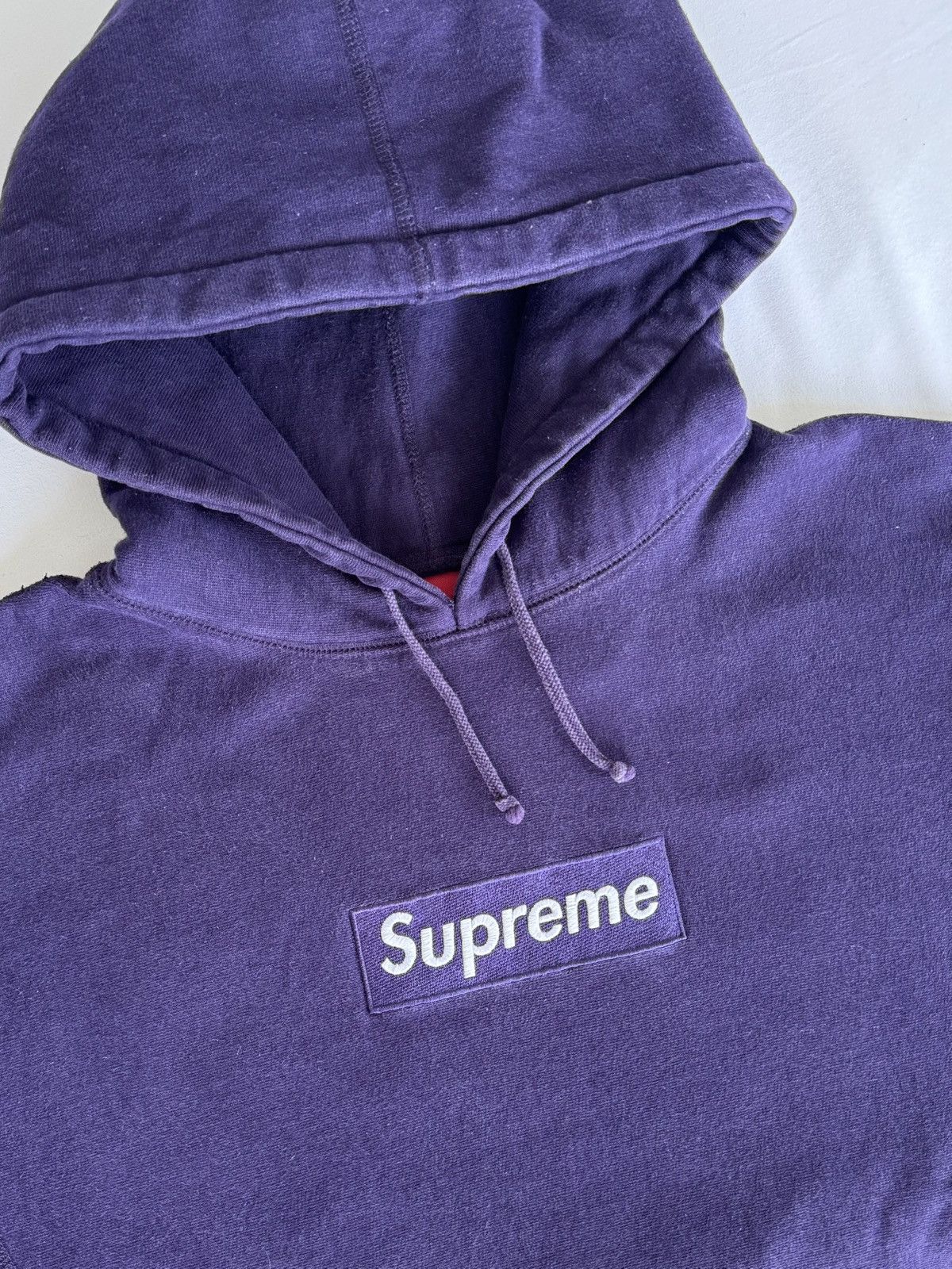 Supreme Supreme Purple Box Logo Hoodie 2002 Size US L / EU 52-54 / 3 - 1 Thumbnail