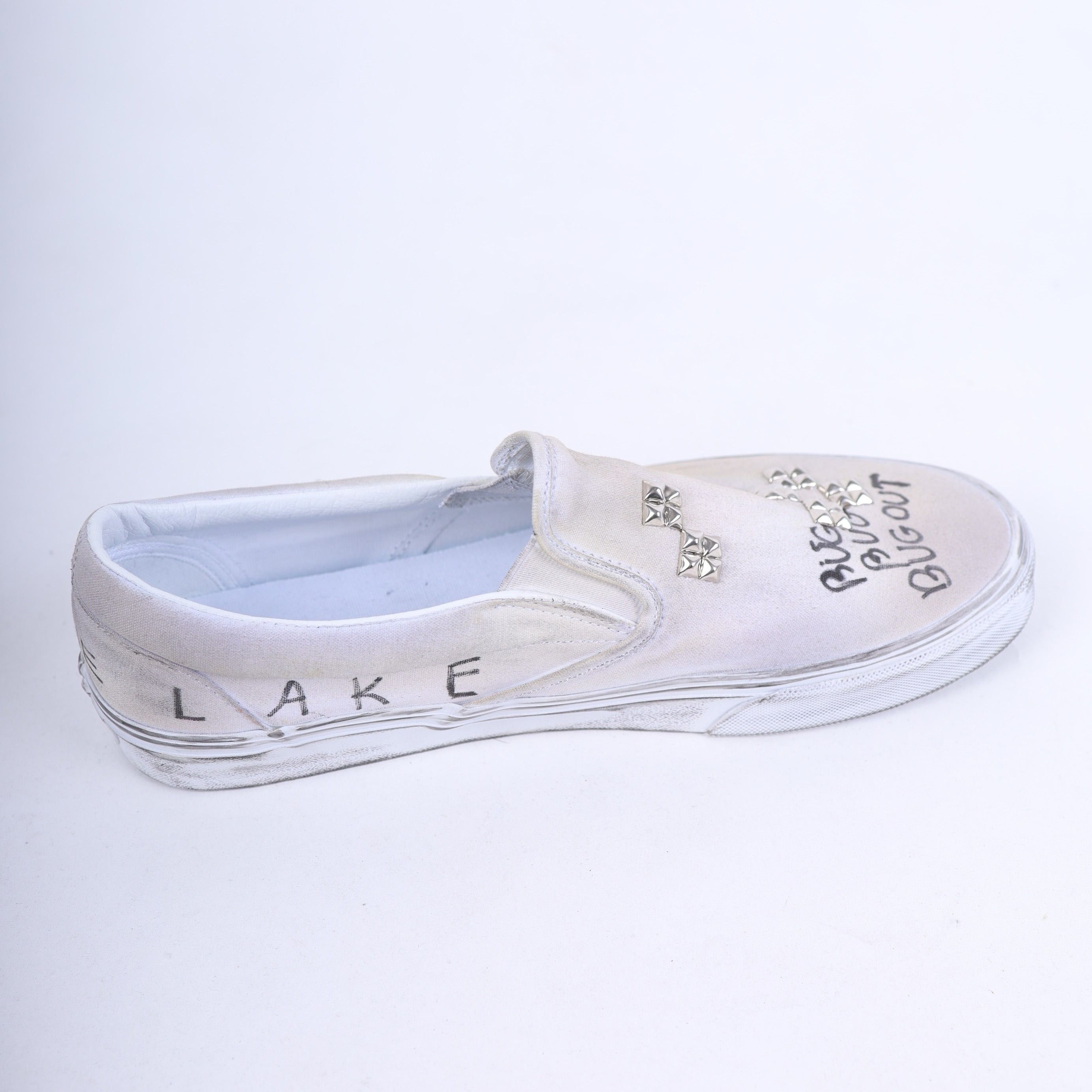 Paly Hollywood PALY 1/1 HAND DRAWN VANS SLIP ONS Size US 12 / EU 45 - 9 Thumbnail