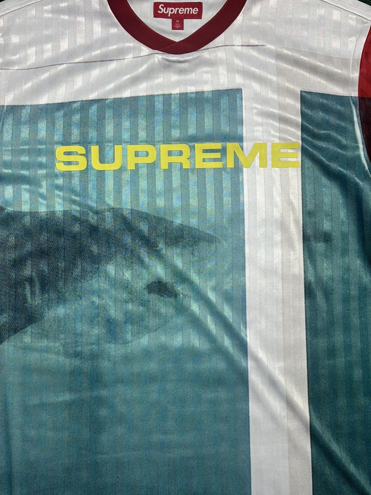 Damien Hirst × Supreme SUPREME DAMIEN HIRST SOCCER JERSEY 'WHITE' SIZE M Size US M / EU 48-50 / 2 - 2 Thumbnail