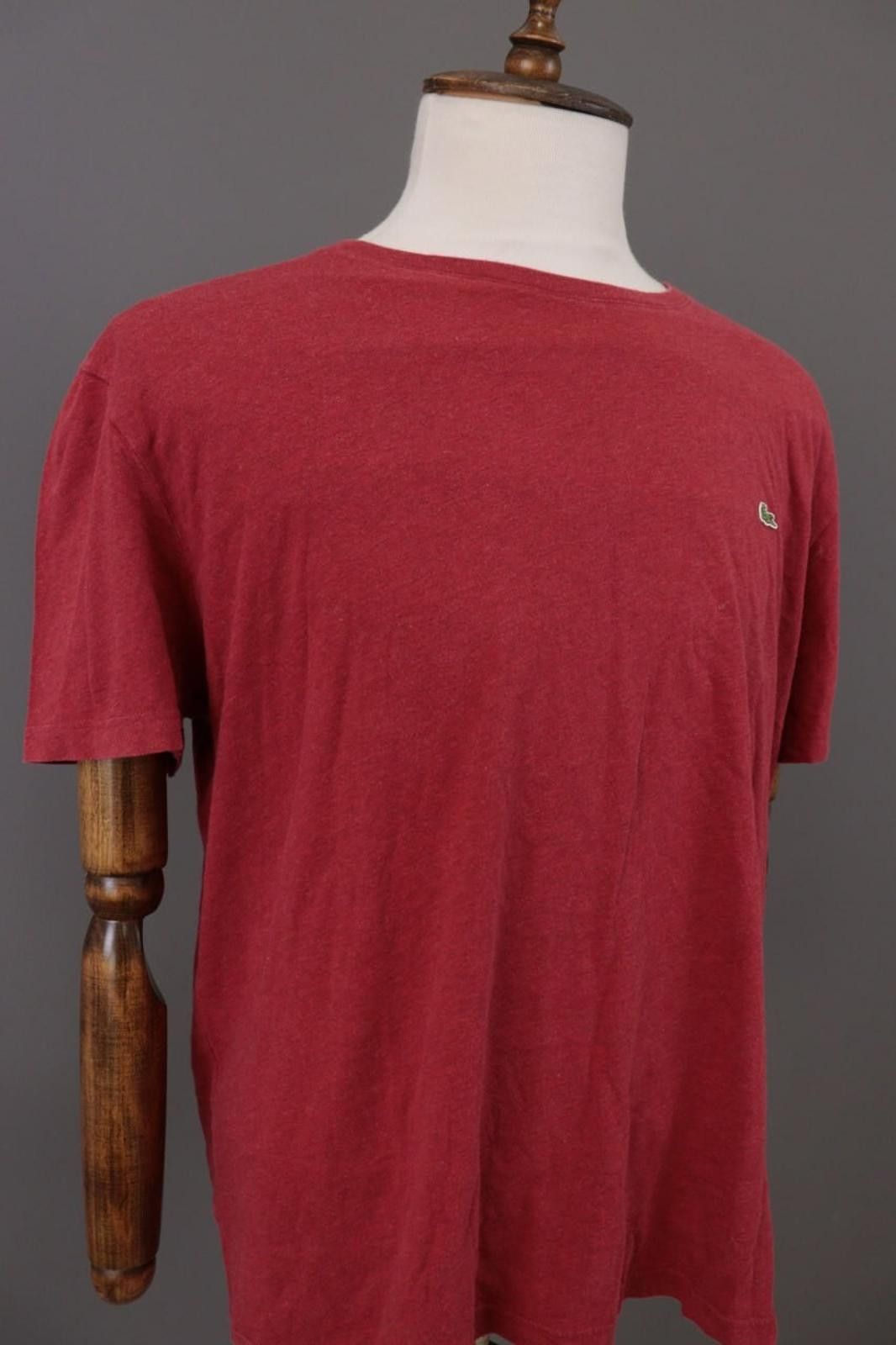 Lacoste Lacoste Red Crew Neck Short Sleeve T-Shirt Size 8 / 3XL Size US XXL / EU 58 / 5 - 7 Thumbnail