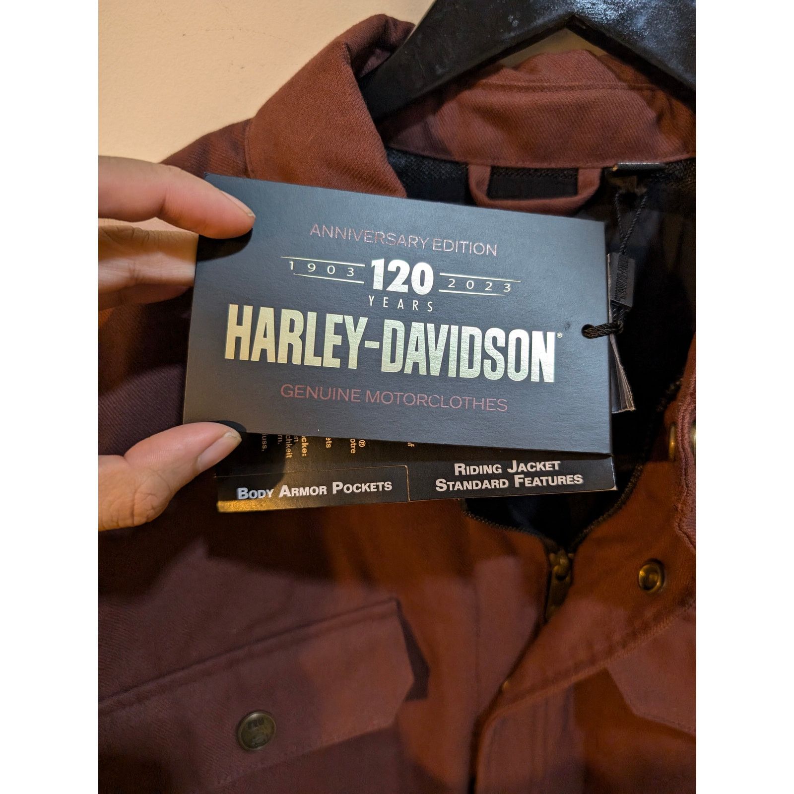 Harley Davidson Harley Davidson Anniversary Red Logo Riding Jacket Sz XL Size US XL / EU 56 / 4 - 4 Thumbnail