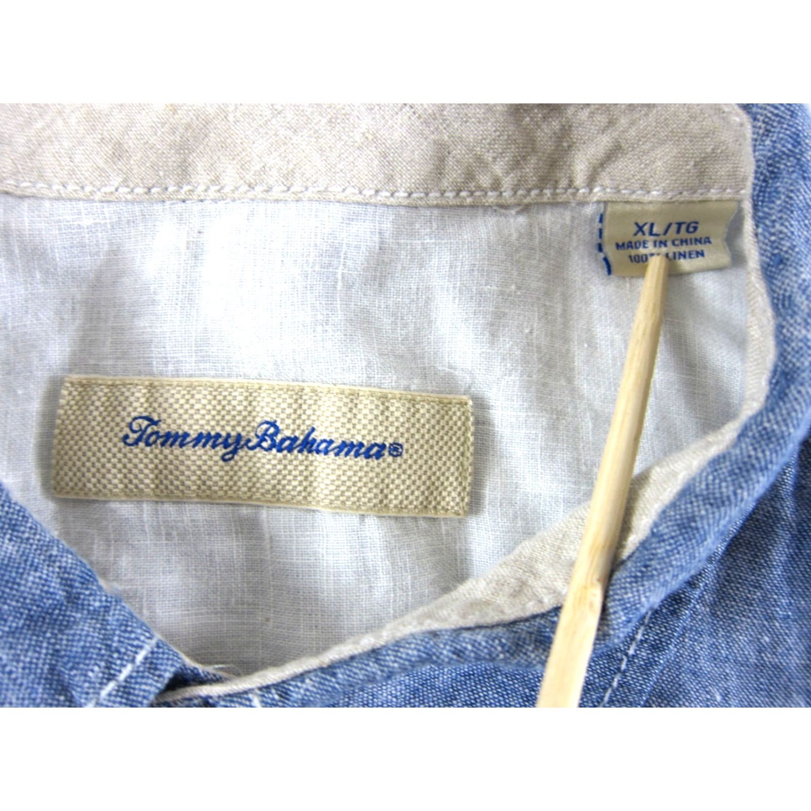Tommy Bahama Tommy Bahama Shirt Men XL 100% Linen Blue Short Sleeve Button-Down T ommy Bahama Shirt XL 100% Linen Blue Short Sleeve Button-Down Size US XL / EU 56 / 4 - 3 Thumbnail