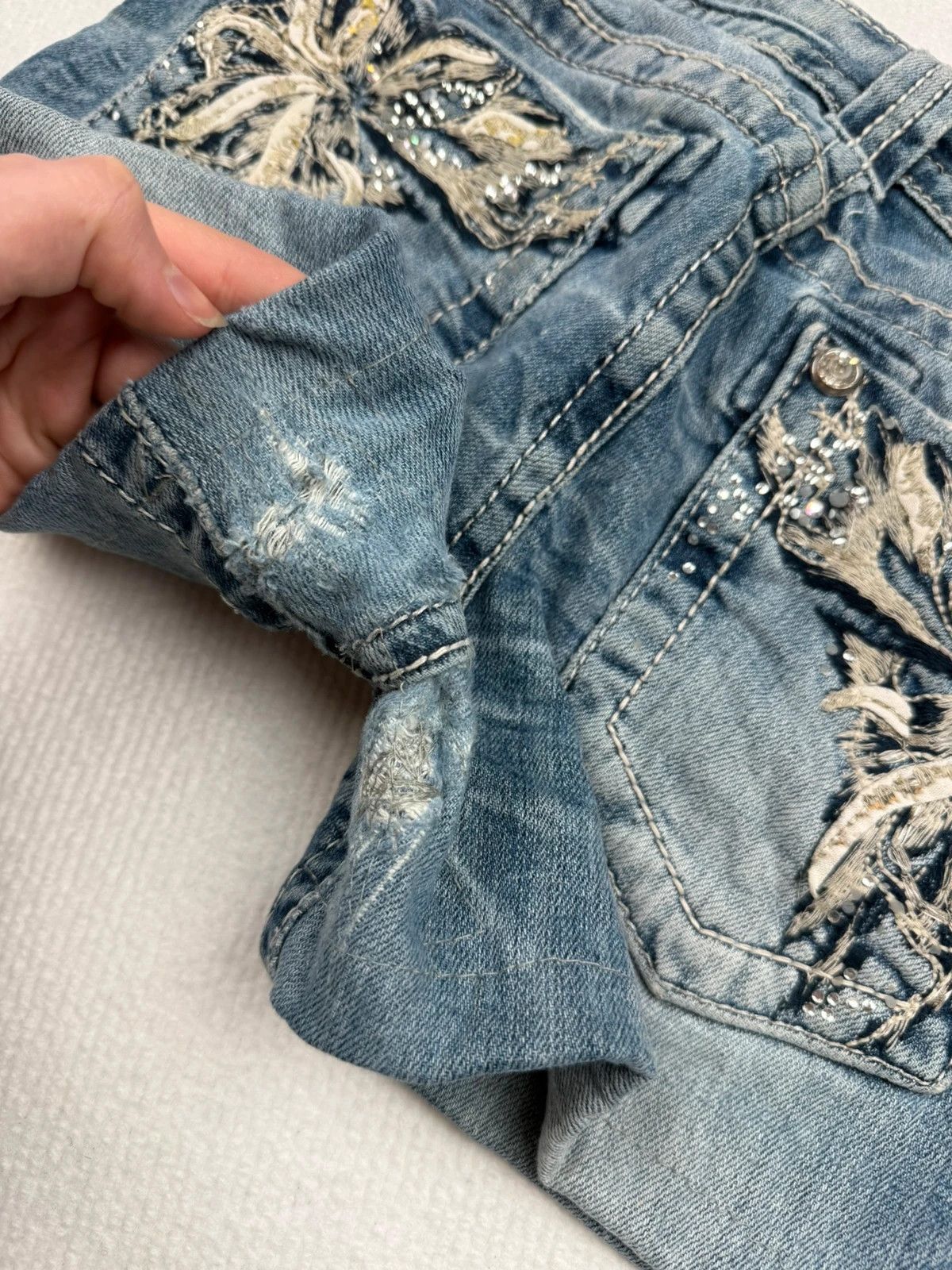 Miss Me Miss Me Low Waist Hot Pants Micro Shorts 2000s Y2k Size 26" / US 2 / IT 38 - 5 Thumbnail