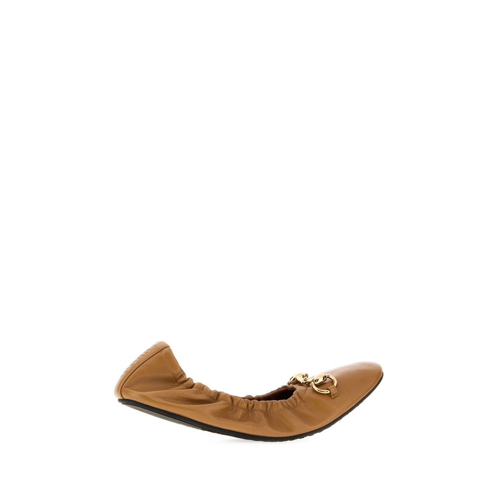 Gucci GUCCI $760 Medium Brown Prima Ballet Flats New & Authentic ( Size US 8.5 / IT 38.5 - 3 Thumbnail
