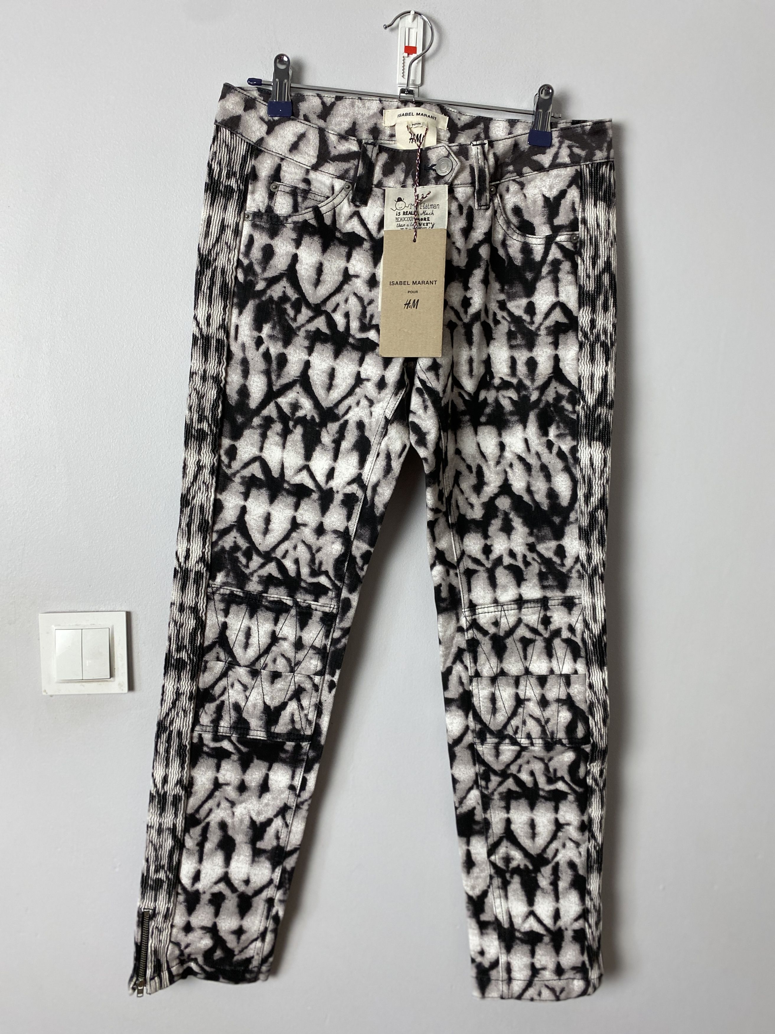 H&M × Isabel Marant H&M x Isabel Marant printed denim jeans pants Size 26" / US 2 / IT 38 - 1 Thumbnail