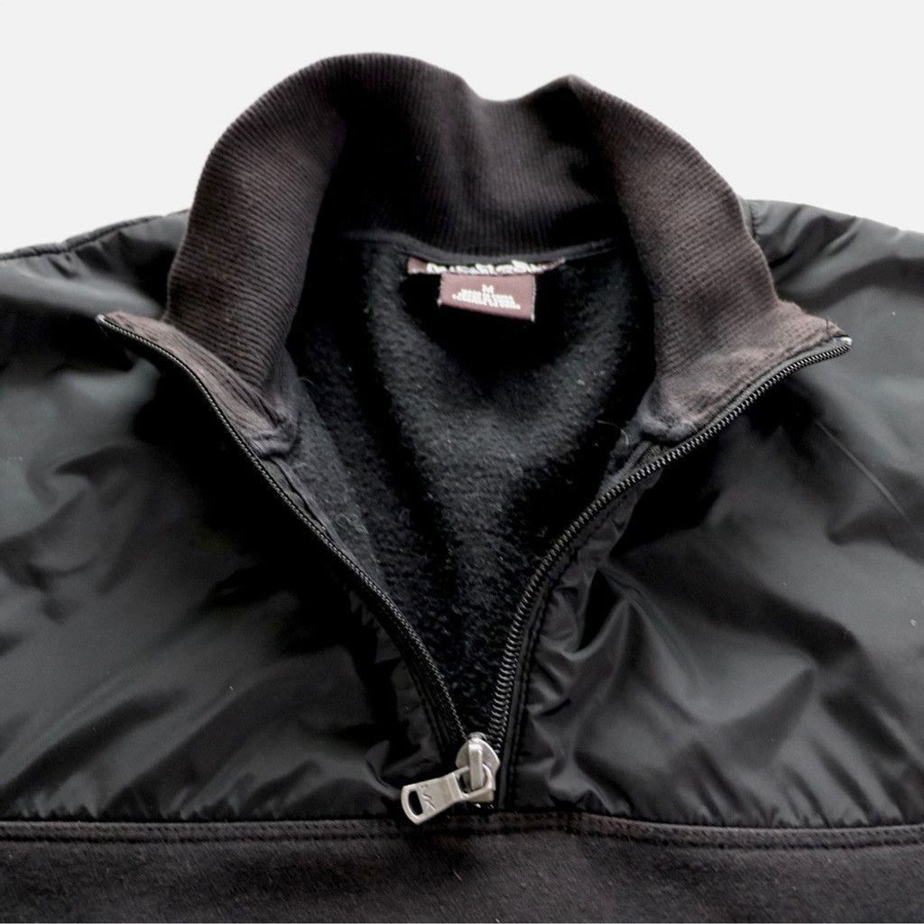 Michael Kors Michael Kors Men Black Collared Fleece Top 1/4 Zip M Preppy Size US M / EU 48-50 / 2 - 3 Thumbnail