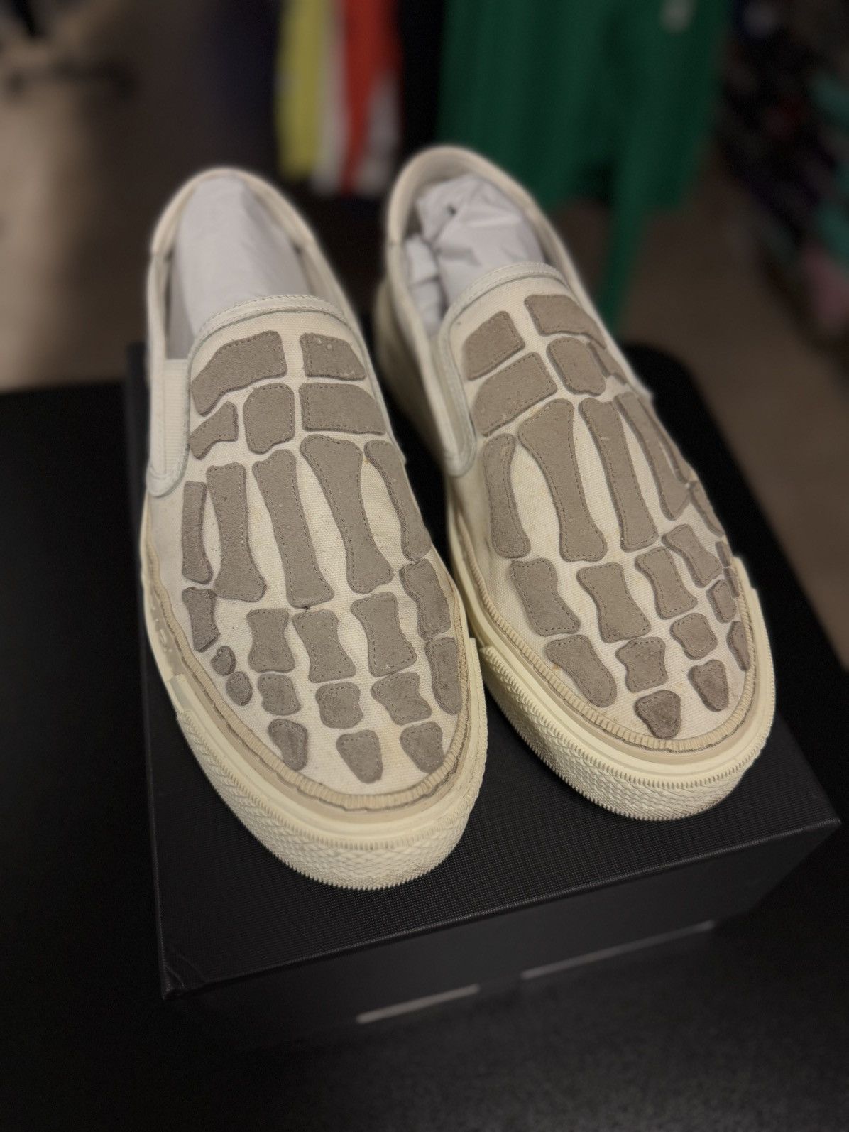 Amiri Bone Amiri Low Top Sneakers Size 46EU/13US W BOX Size US 13 / EU 46 - 1 Thumbnail