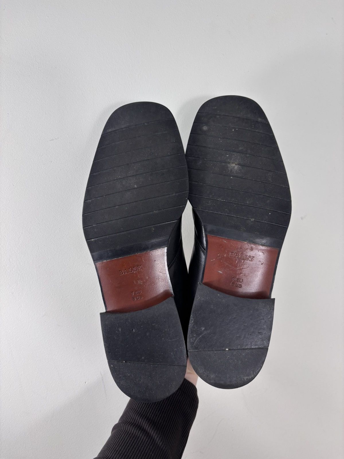 Bally Bally Brenno Men’s Monk Strap Black Leather Dress Shoes Size US 8 / EU 41 - 13 Thumbnail