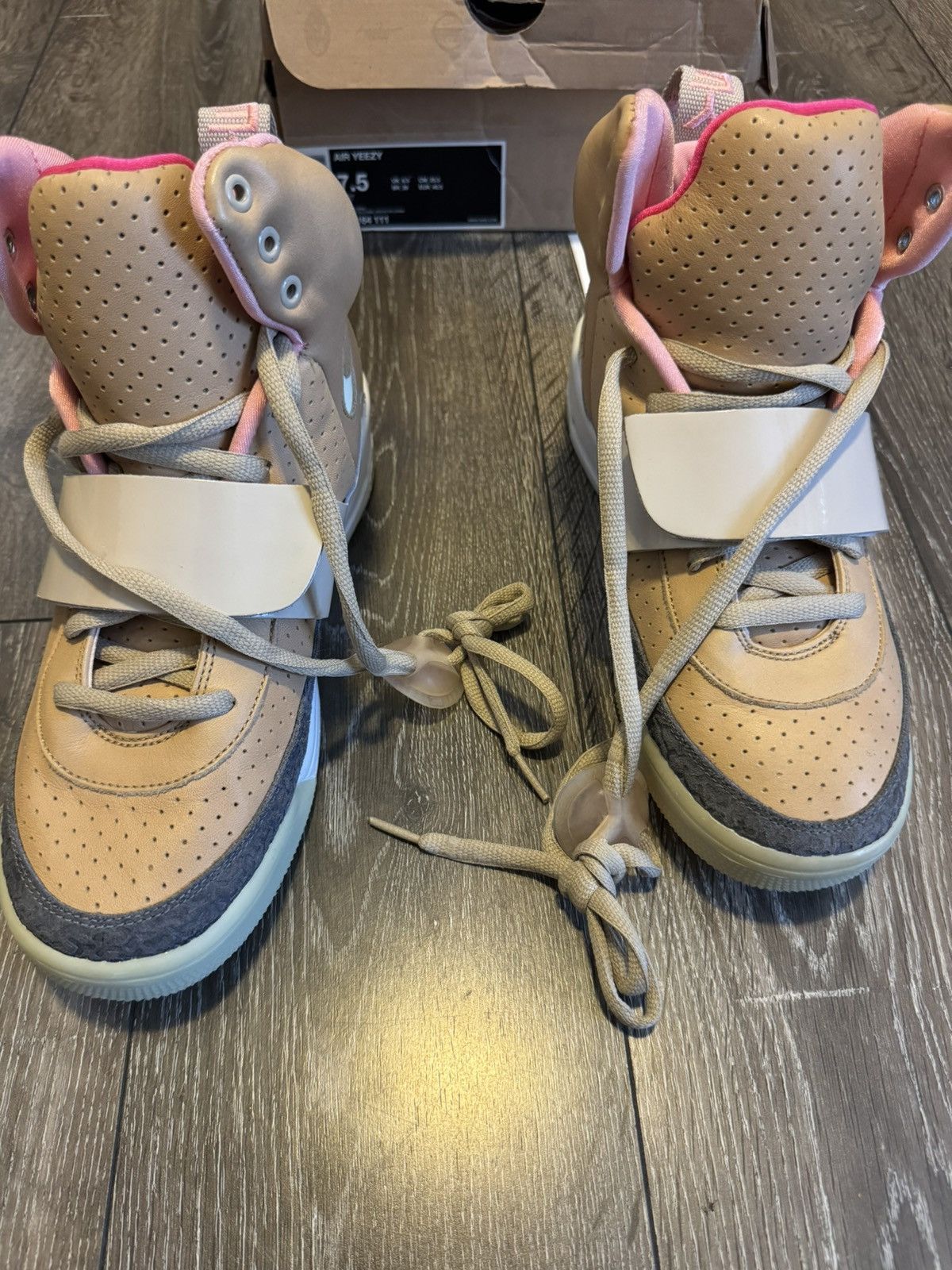 Nike Nike Air Yeezy 1 Net Tan - Size 7.5 - 366164-111 Size US 7.5 / EU 40-41 - 8 Thumbnail