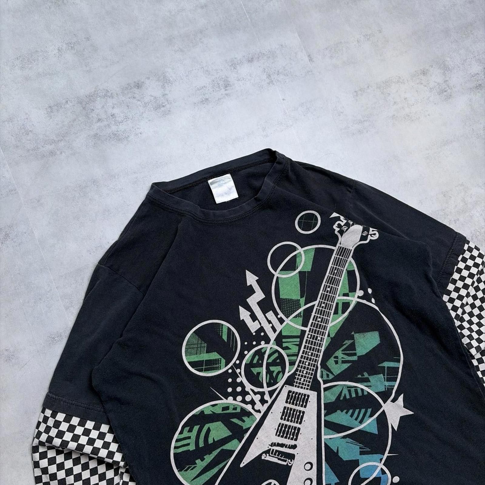 Other Y2K Rock & Roll Grunge Gothic Striped Long Sleeve Shirt Size XS / US 0-2 / IT 36-38 - 5 Thumbnail