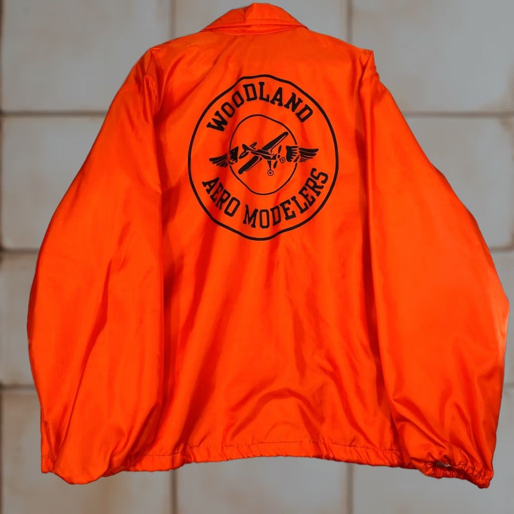 Salem Sportswear VINTAGE Gem Sportswear Coach Jacket Mens 2XL Orange USA Woodland Aero Modelers Size US XXL / EU 58 / 5 - 1 Thumbnail
