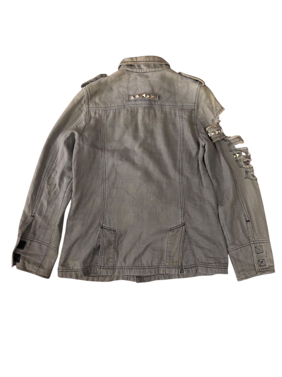 If Six Was Nine × Japanese Brand × Le Grande Bleu (L.G.B.) Algoquin Distressed Spike Punk Rockabilly Jacket Size US S / EU 44-46 / 1 - 2 Thumbnail