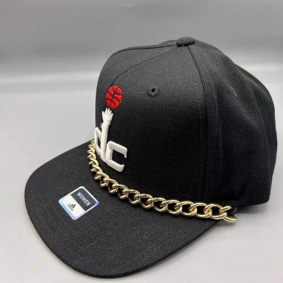 Adidas Washington Wizards Hat Women Black Adidas NBA Snap Back Cap Size ONE SIZE - 2 Thumbnail