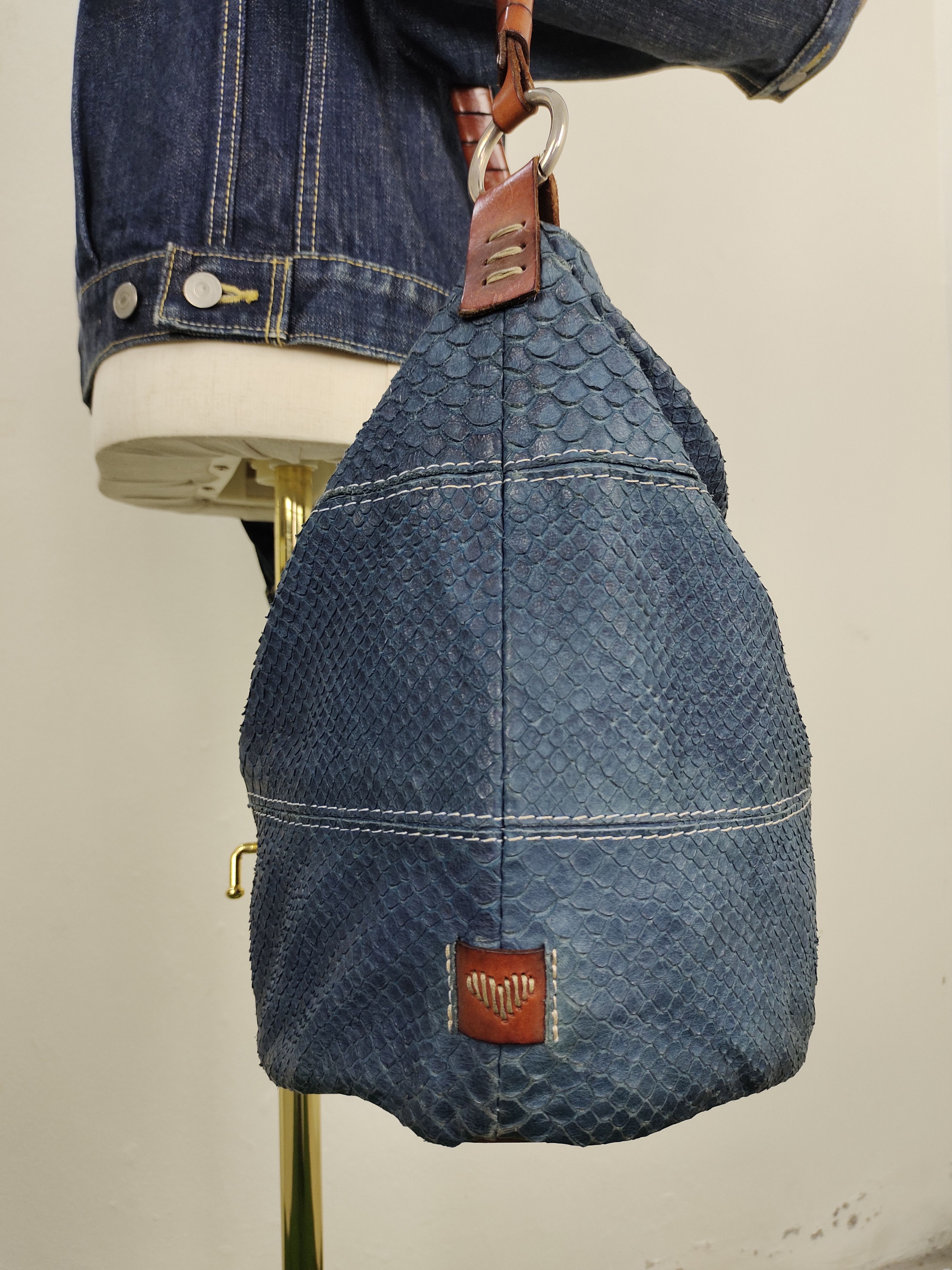 Leather Vintage Sofia C Made In Italy Leather Hobo Shoulder Bag Size ONE SIZE - 15 Thumbnail
