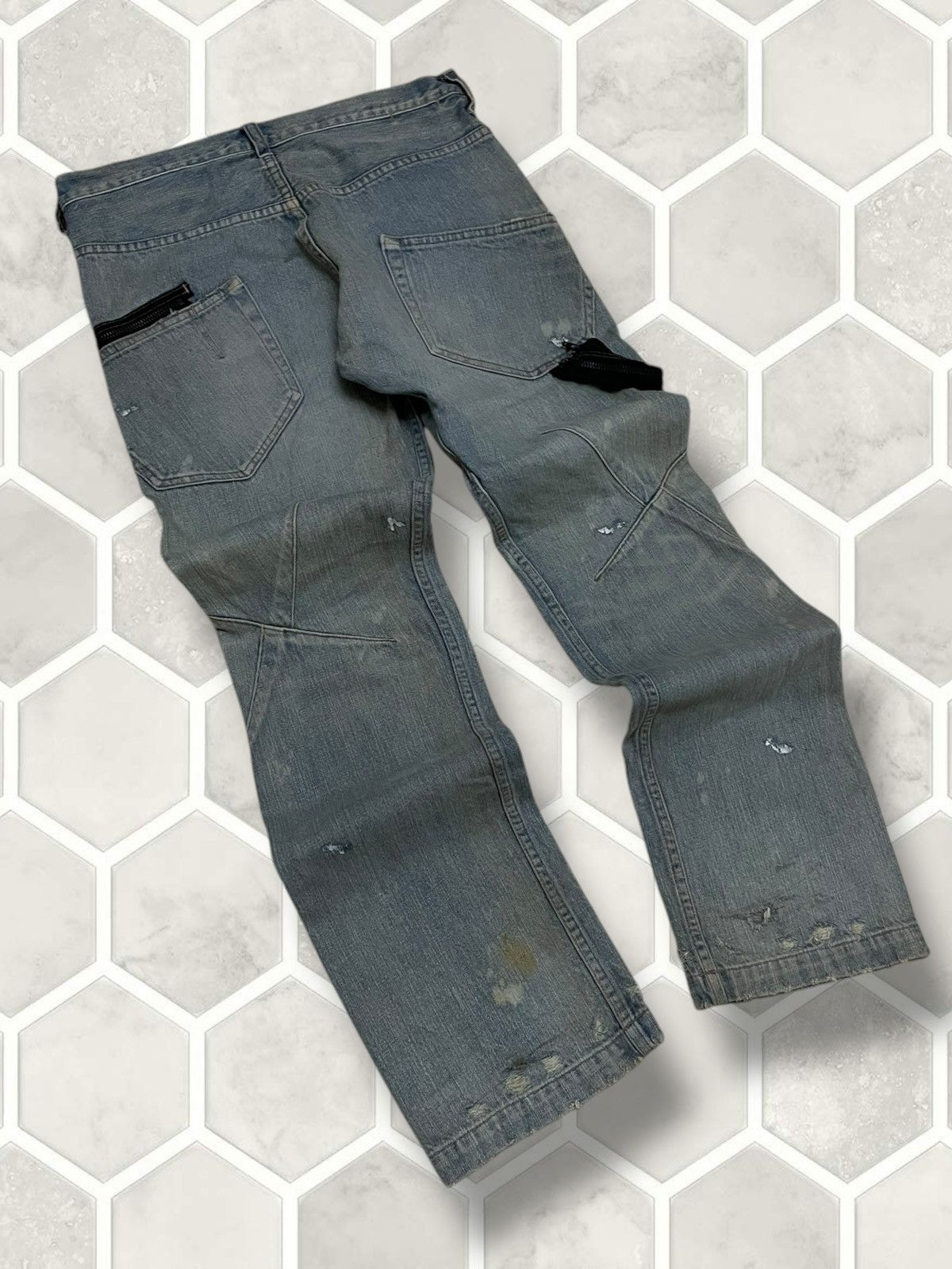 Tornado Mart Vintage Original Designer Japan RNA Punk Mudwash Denim Size US 31 - 12 Thumbnail