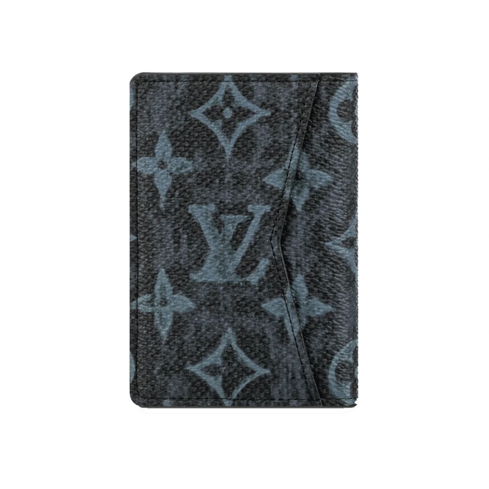 Louis Vuitton Louis Vuitton Blue Black LV Logo Pocket Organizer Wallet Size ONE SIZE - 4 Thumbnail
