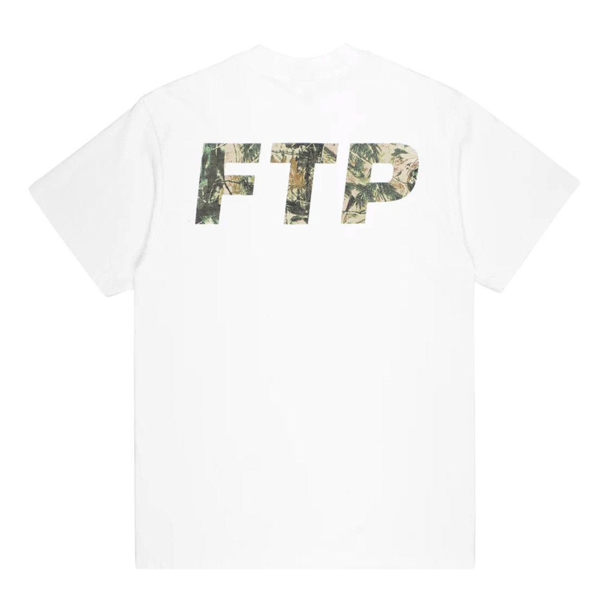 Fuck The Population FTP CAMO LOGO TEE WHITE Sz L | Grailed