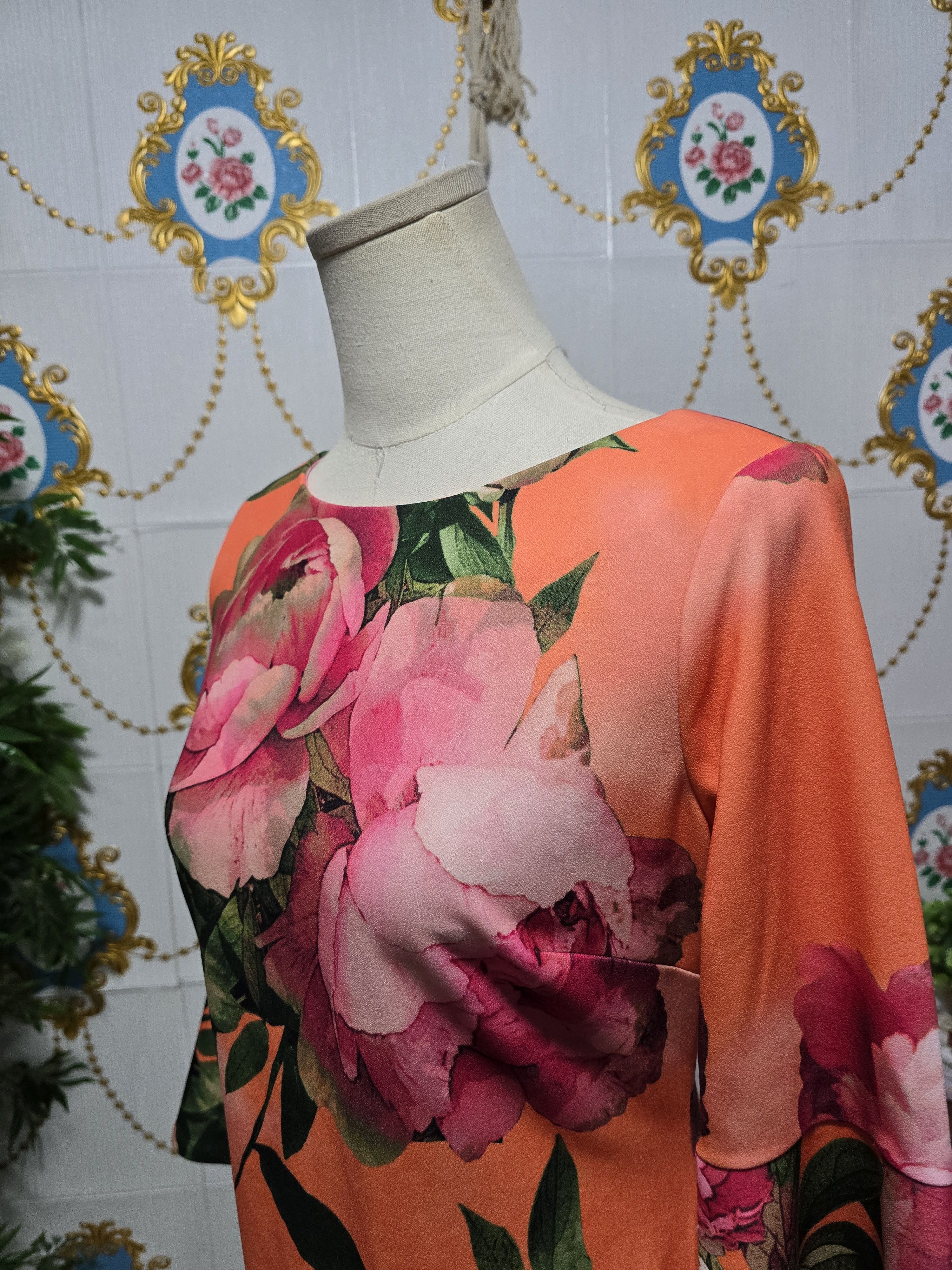 Calvin Klein CALVIN KLEIN dress women size MEDIUM flowers pattern Size M / US 6-8 / IT 42-44 - 12 Thumbnail