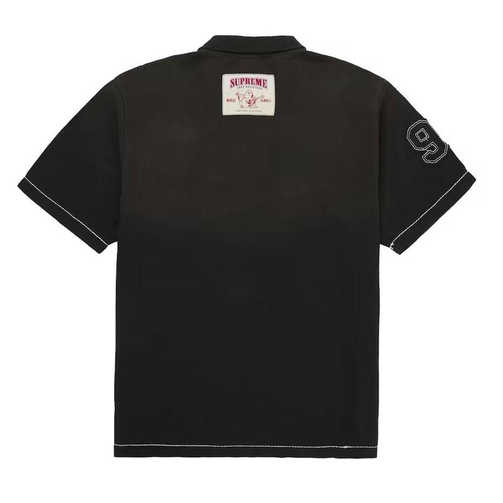 Supreme 🧲 Supreme x True Religion Applique Polo “Black” XXL Size US XXL / EU 58 / 5 - 2 Thumbnail