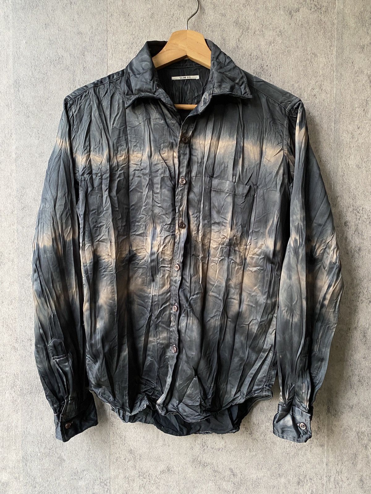 Japanese Brand × semanticdesign Semantic Design Japan Slim Fit Dyed Button Up Shirt Size US M / EU 48-50 / 2 - 2 Thumbnail