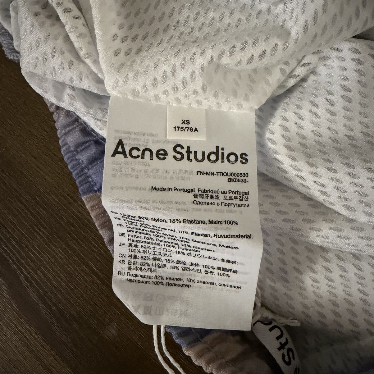 Acne Studios Acne Studios Sublimation Stripe Jacquard Pants Blue/Beige Size US 28 / EU 44 - 6 Thumbnail