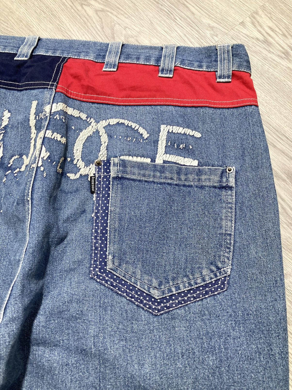 Le Grande Bleu (L.G.B.) 2000s B One Soul Japanese Double Waist Carrot Jeans Pant Lgb Size US 37 - 16 Thumbnail