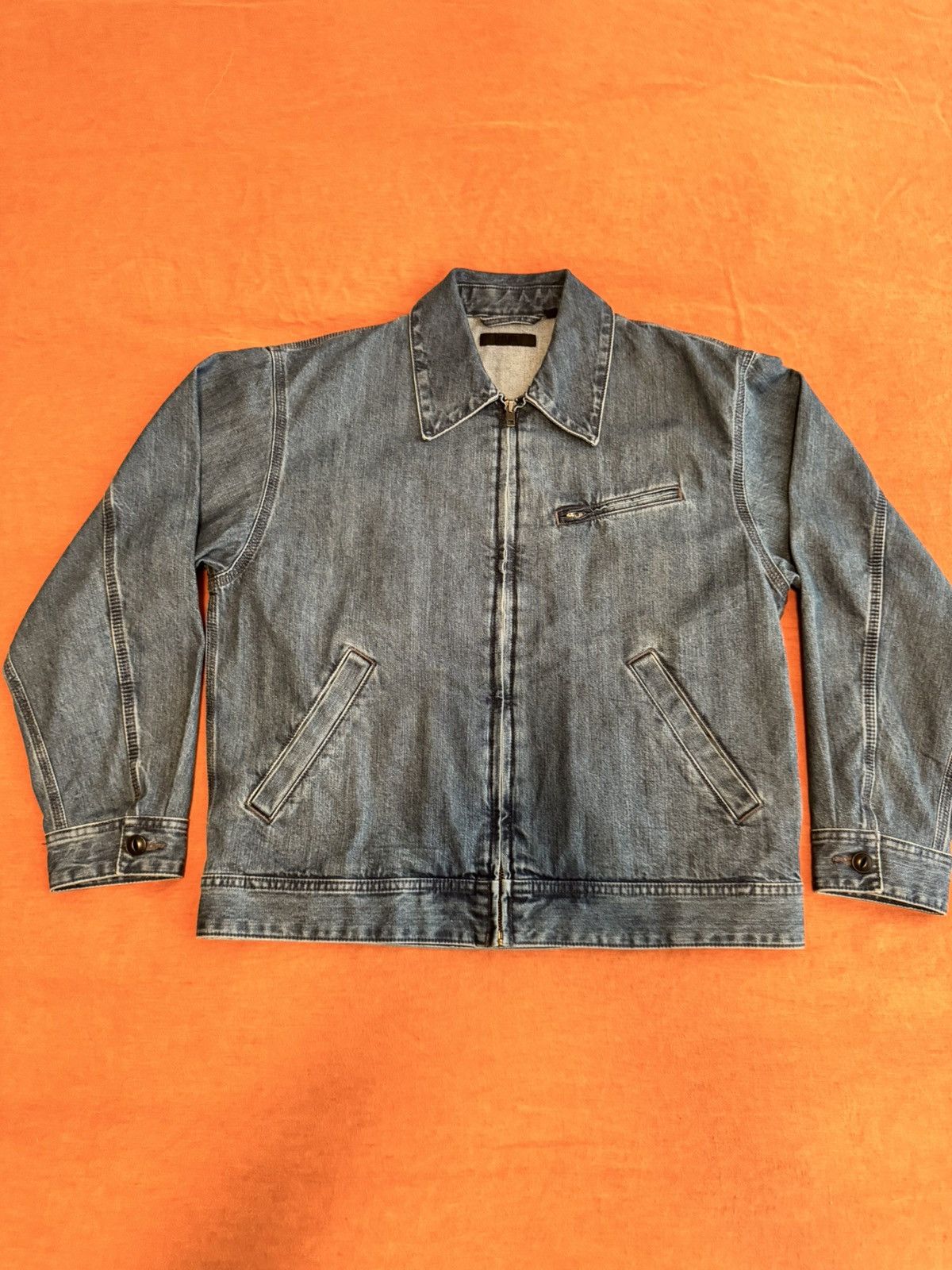 Uniqlo Uniqlo U Denim Work Jacket - Mens S Size US S / EU 44-46 / 1 - 1 Thumbnail