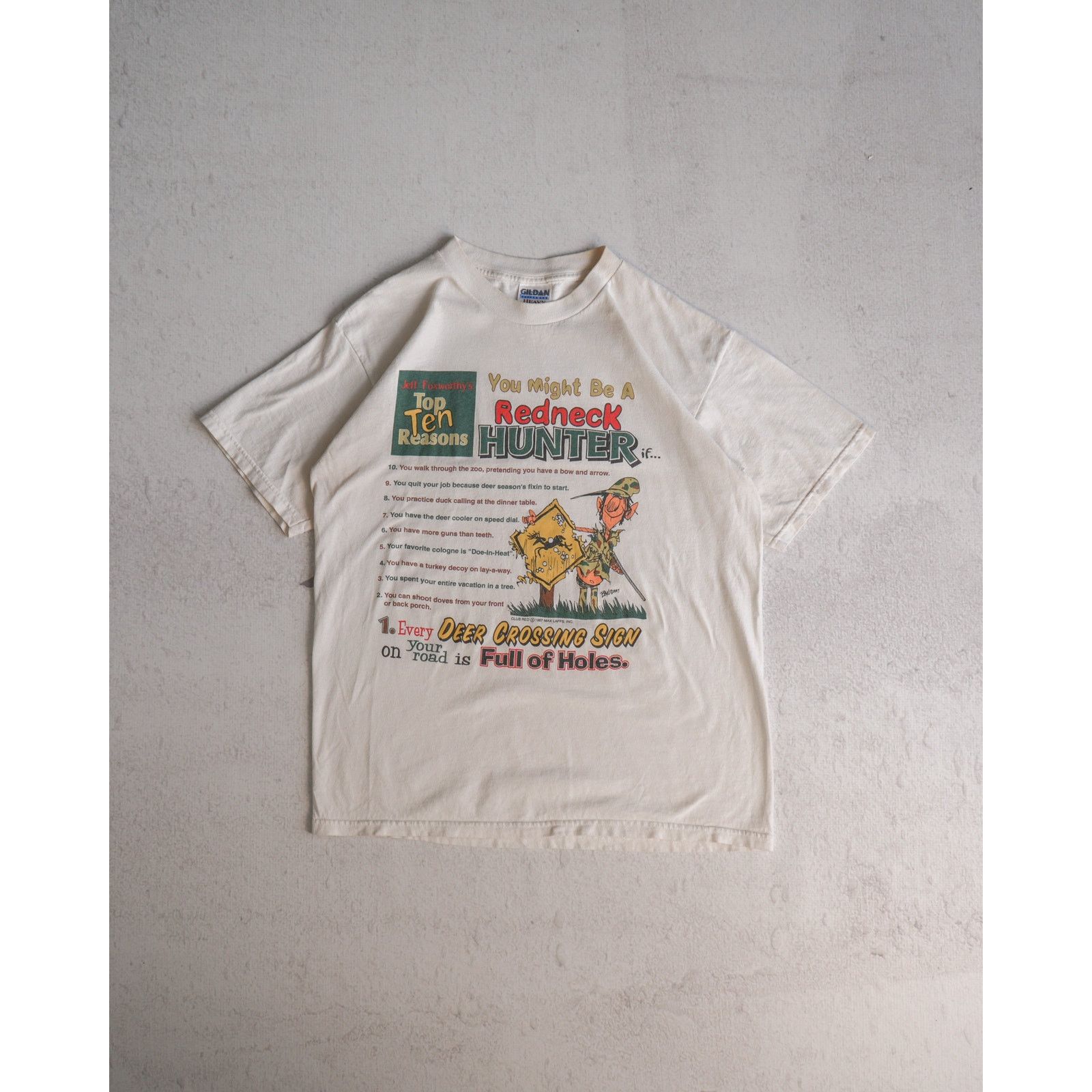 The Unbranded Brand Vintage 90s Jeff Foxworthy White T-Shirt - Men's Large Size US L / EU 52-54 / 3 - 1 Thumbnail