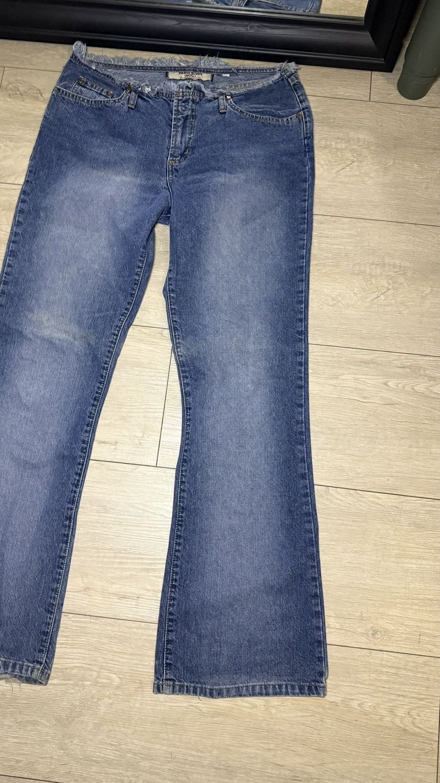 Other Y2K Women’s 2000s Paris Blues Flared Boot Cut Jeans Size 36" / US 14 / IT 50 - 4 Thumbnail