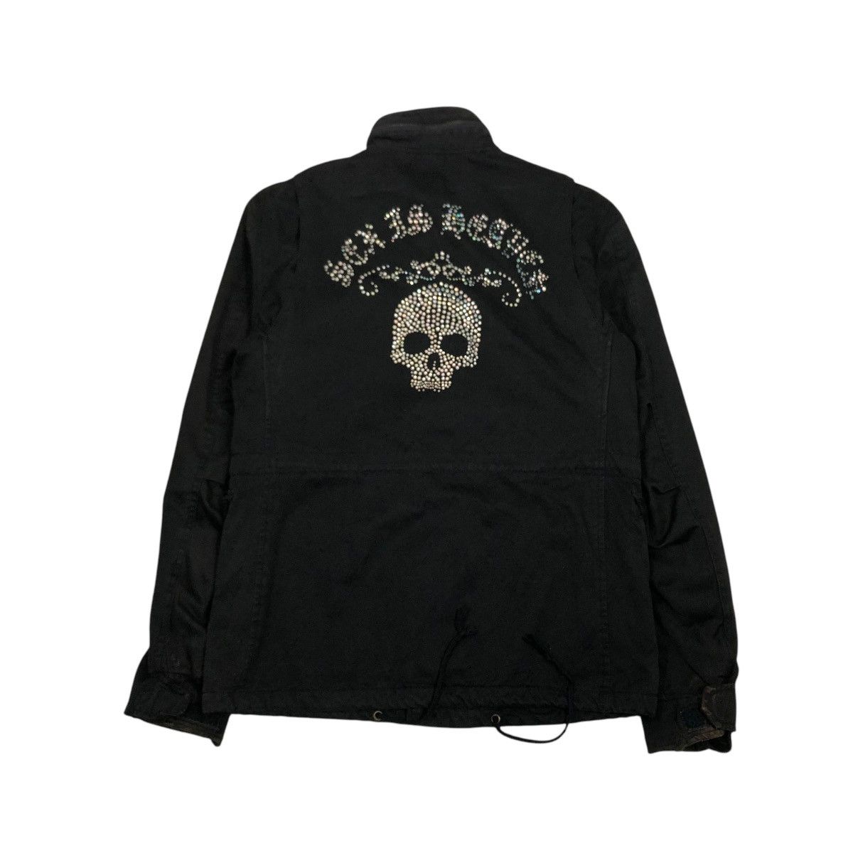 Japanese Brand 🔥VINTAGE BIKER JACKET VANQUISH SOLDIER SKELETON BIG LOGO Size US S / EU 44-46 / 1 - 1 Thumbnail