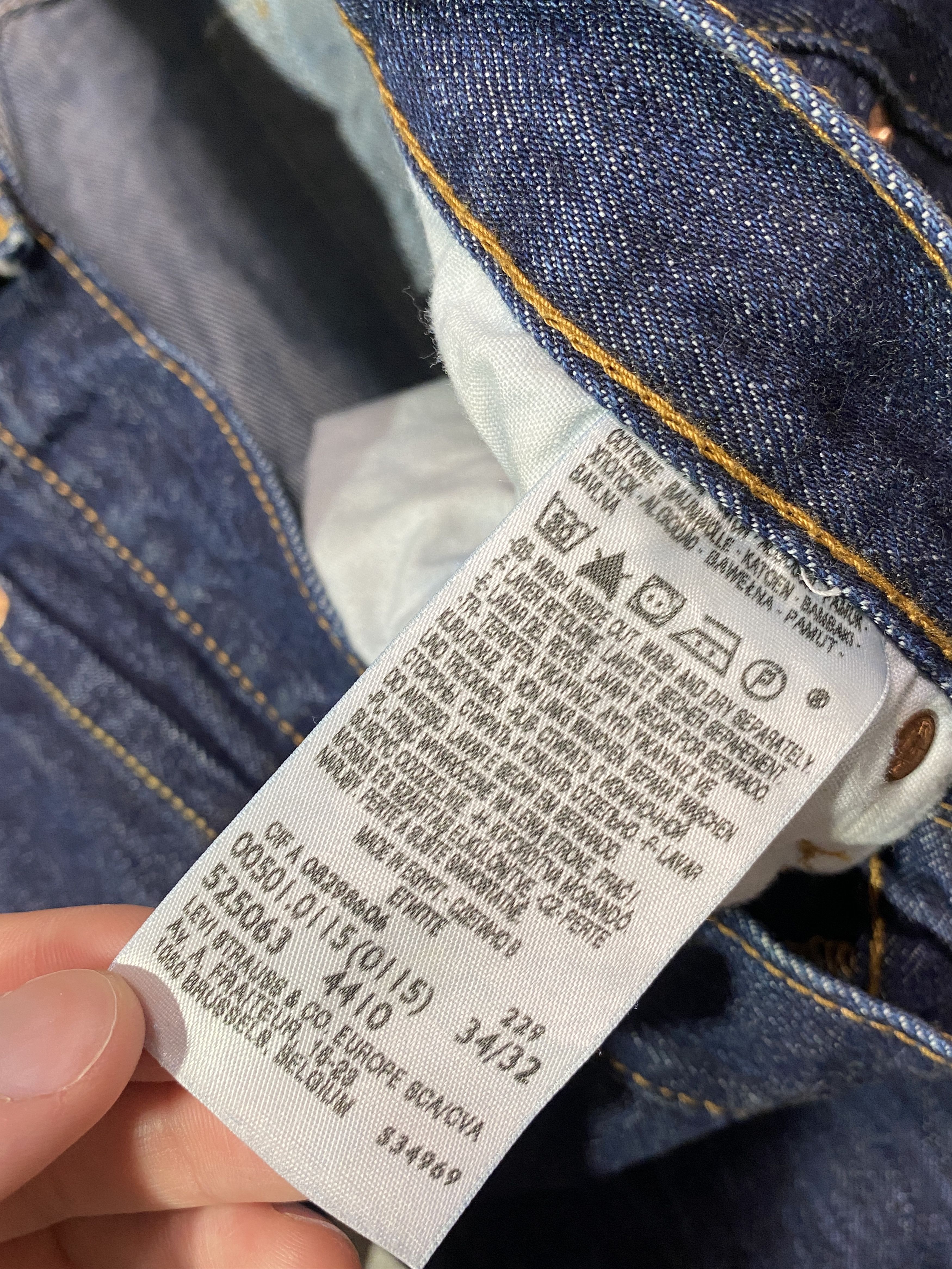 Levi's Vintage Clothing Vintage Y2K Levis 501 Blue Jeans Size US 34 / EU 50 - 7 Thumbnail