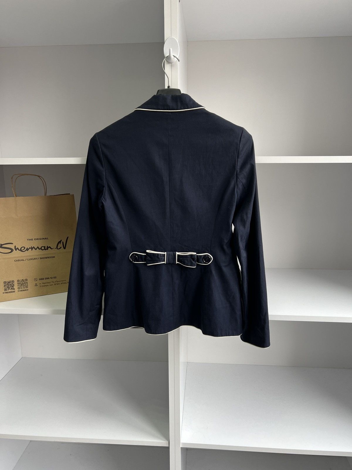 Designer × Moschino × Vintage Vintage Love Moschino Navy Women’s Blazer Size M / US 6-8 / IT 42-44 - 10 Thumbnail