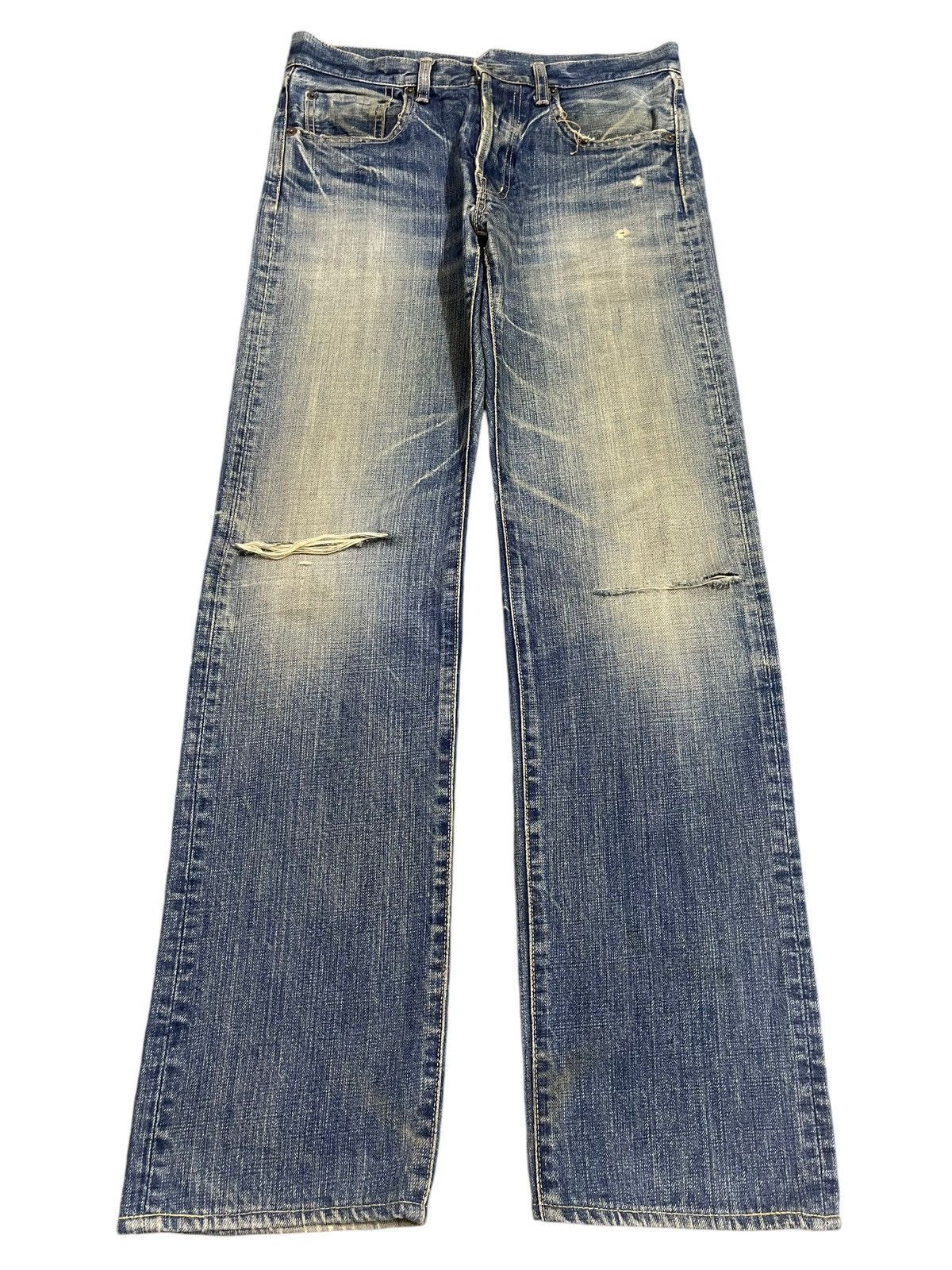 semanticdesign Vintage Japanese Brand Blue Faded Wash Distress Style Jeans Size US 30 / EU 46 - 1 Thumbnail
