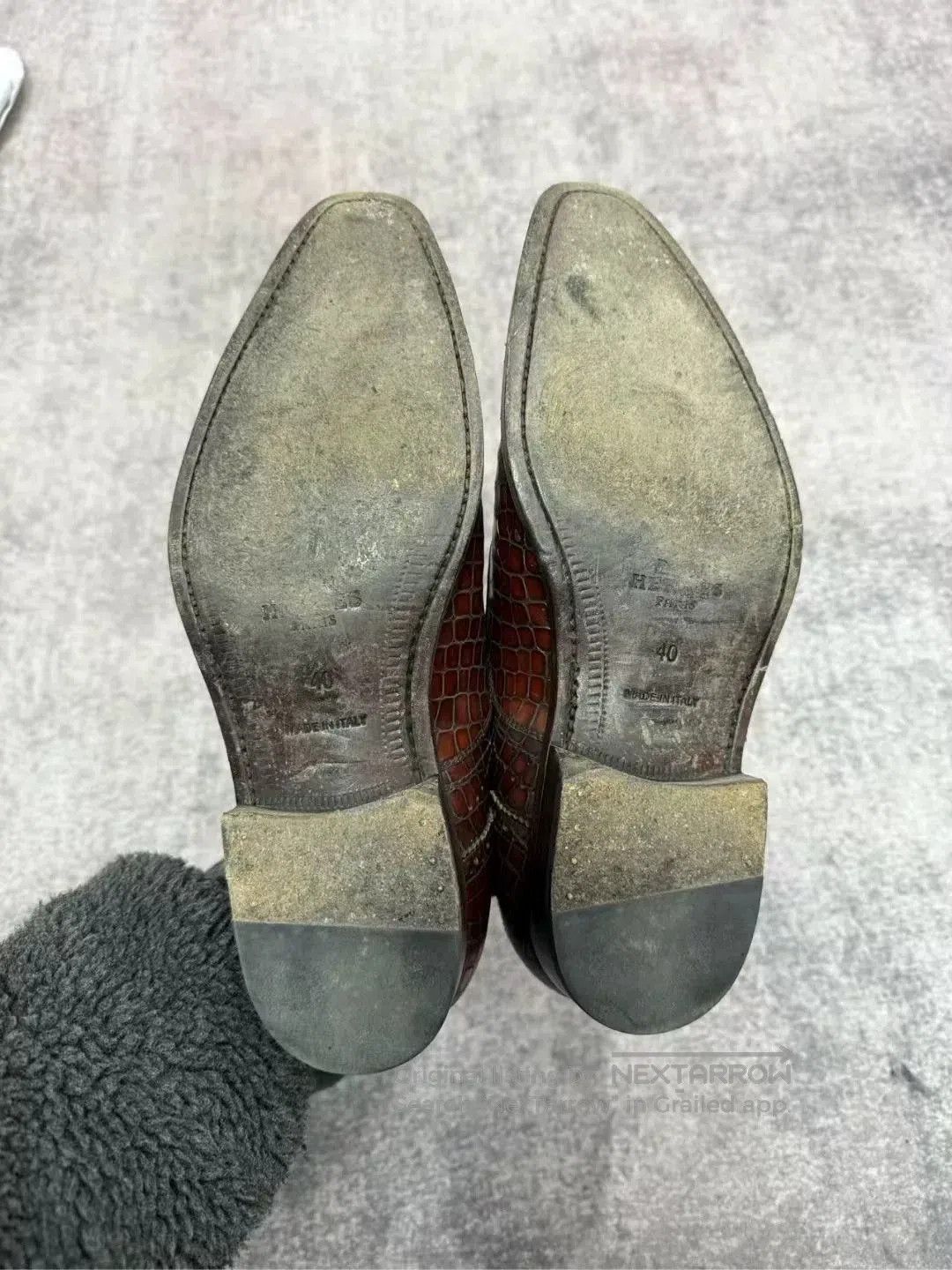 Hermes Hermes Crocodile Leather Shoes. Size US 7 / EU 40 - 5 Thumbnail