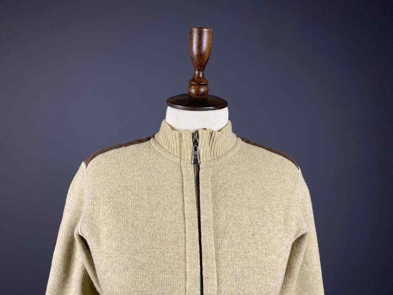 Patagonia Ladies Patagonia USA Beige Wool Full Zip Sweater Size M Size M / US 6-8 / IT 42-44 - 2 Thumbnail