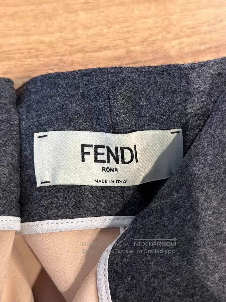 Fendi Fendi Gray Midi Skirt Size 24" / US 00 / IT 34 - 4 Thumbnail