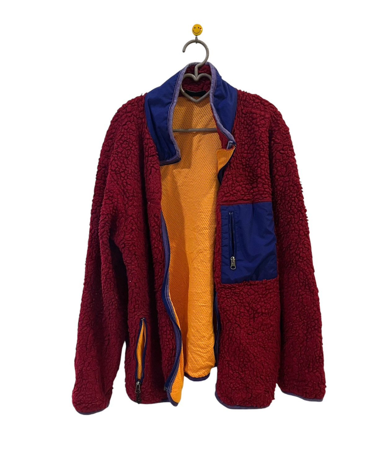 Japanese Brand Never Seen Thing Deep Pile Fleece Jacket Retro X Size US L / EU 52-54 / 3 - 2 Thumbnail