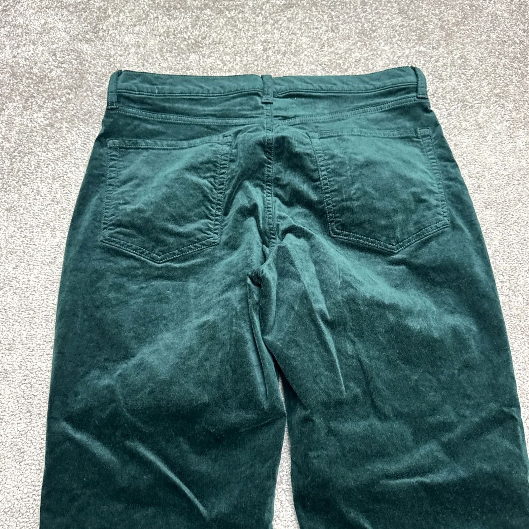 Banana Republic Banana Republic Pants Women's High Rise Slim Fit Velvet 31 Long Green Chino Casual Workwear 90s? Size 24" / US 00 / IT 34 - 3 Thumbnail