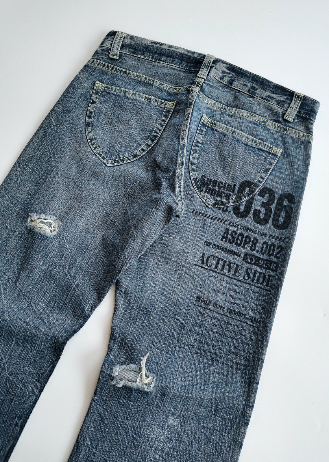 If Six Was Nine Oririn Japan ASOP8.002 Distressed Jeans Size US 32 / EU 48 - 8 Thumbnail