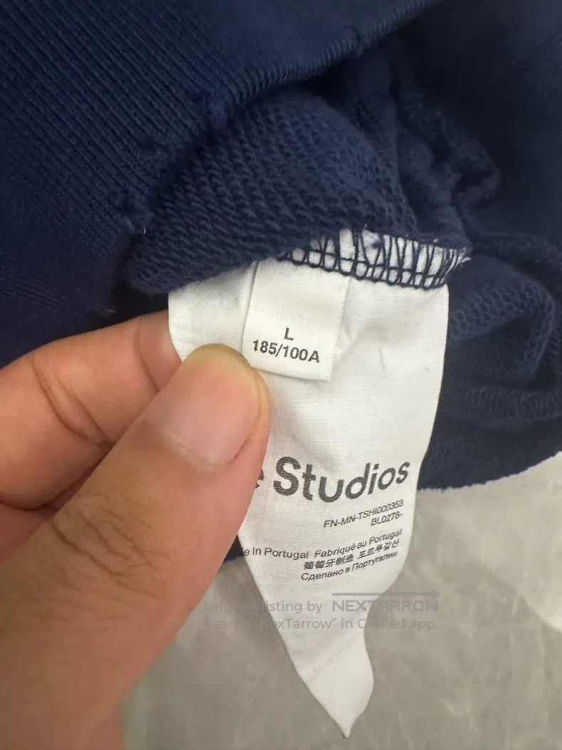 Acne Studios Acne Studios A dark blue hooded sweatshirt Size US L / EU 52-54 / 3 - 5 Thumbnail