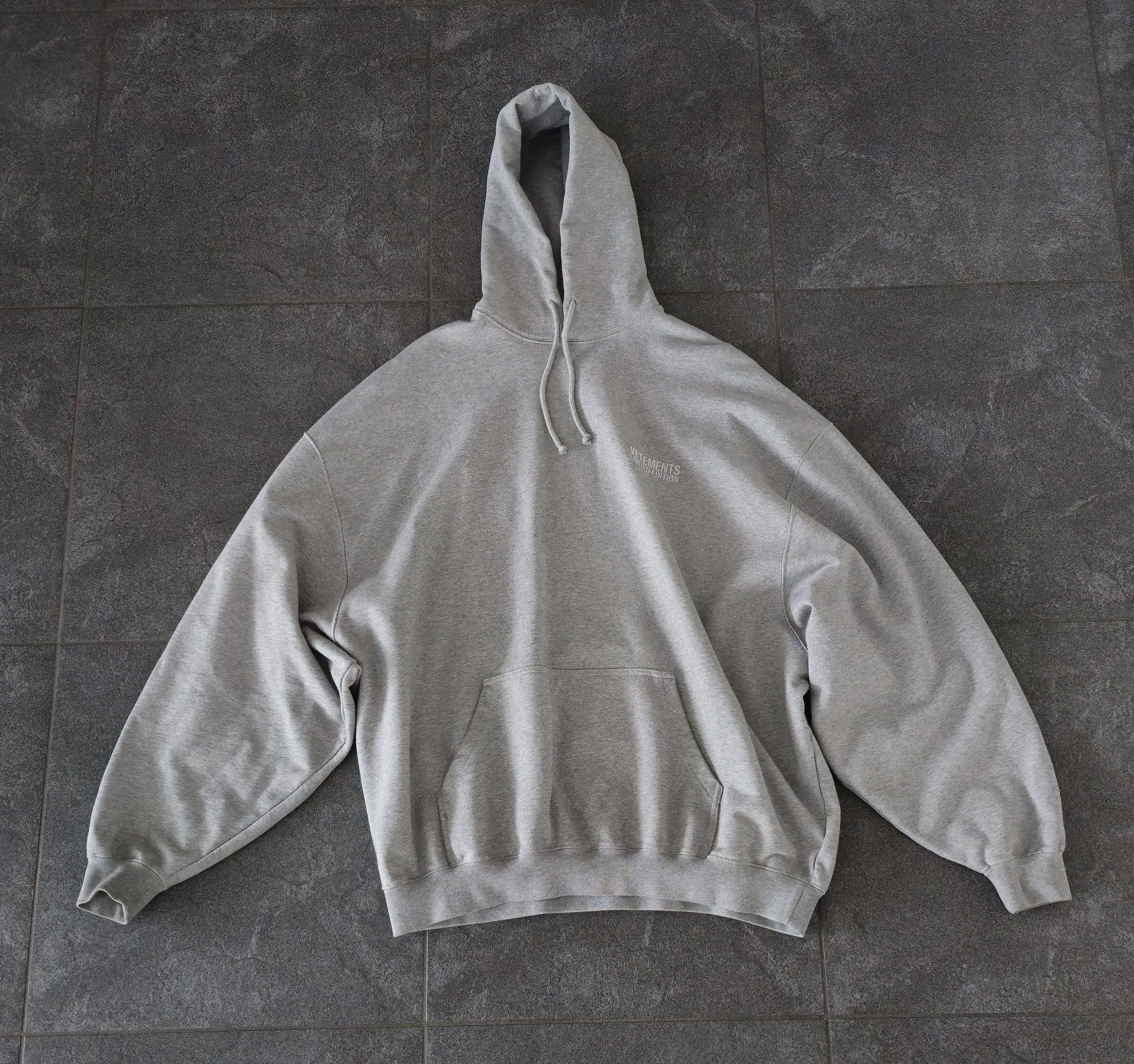 Vetements Oversized Hoodie Grey