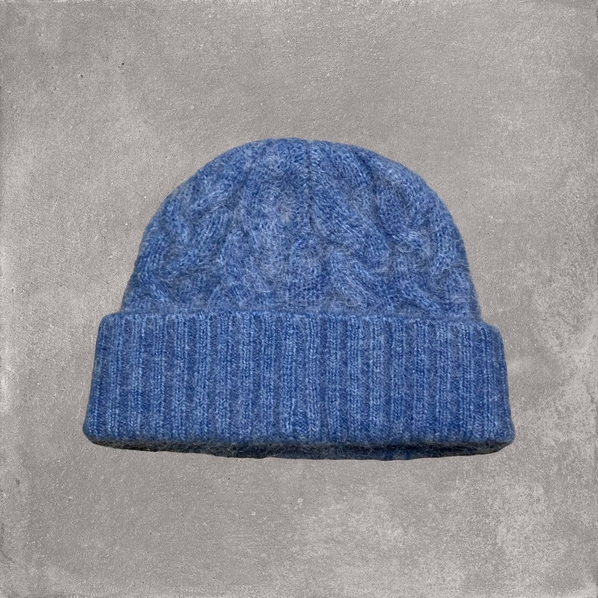 Represent Clo. Represent Beanie Electric Blue Cable Knit Hat Size ONE SIZE - 2 Thumbnail
