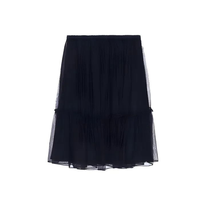 Gucci Gucci Black High-Waist Sheer Long Skirt Size 40" / US 18 - 1 Thumbnail
