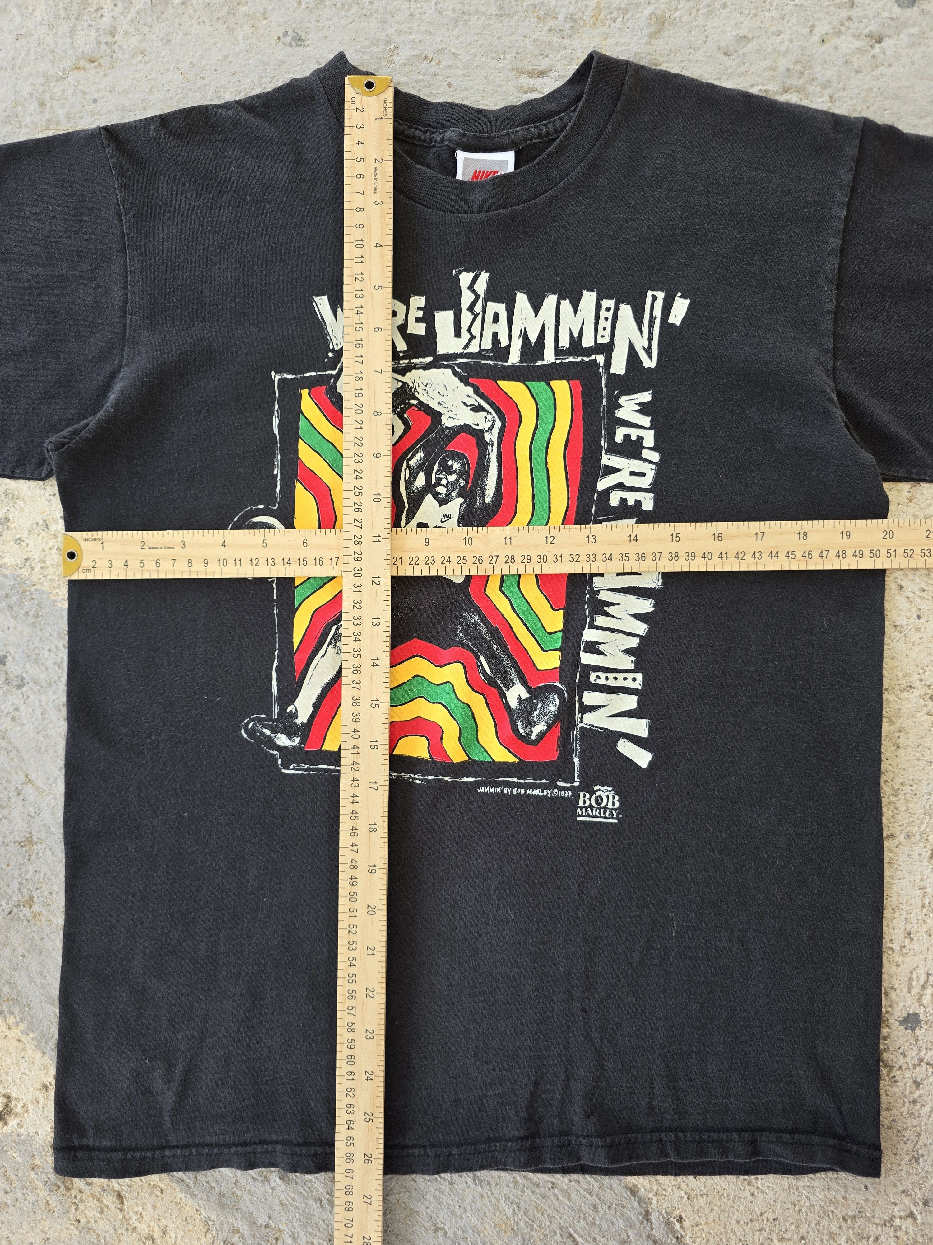 Nike Vintage We're Jammin Michael Jordan Bob Marley Tee Shirt Size US M / EU 48-50 / 2 - 4 Thumbnail