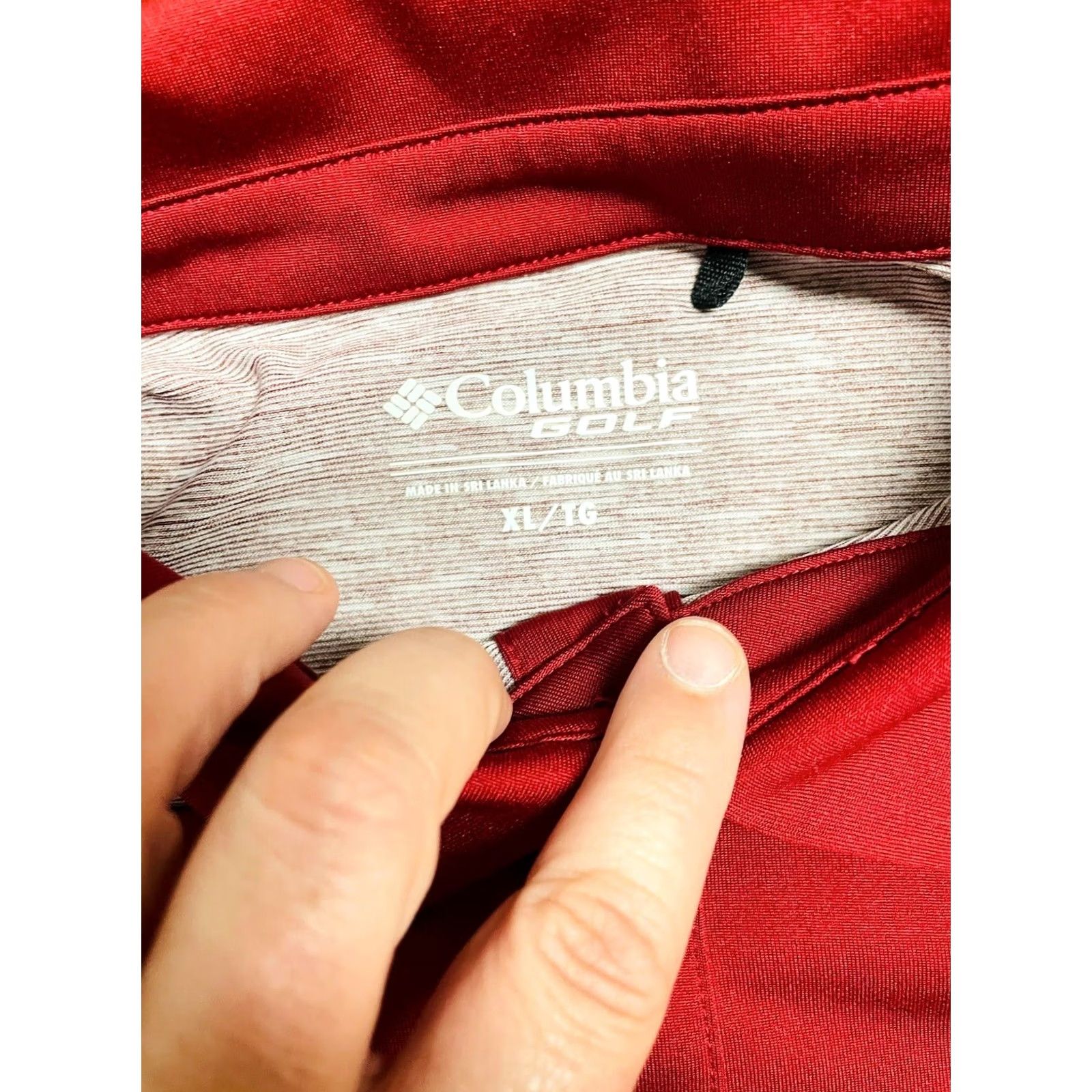 Vintage Columbia Polo Shirt Men XL Red Short Sleeve Knit Breaststroke Logo Golf Breathable Lightweight Regular Polo Size US XL / EU 56 / 4 - 5 Thumbnail