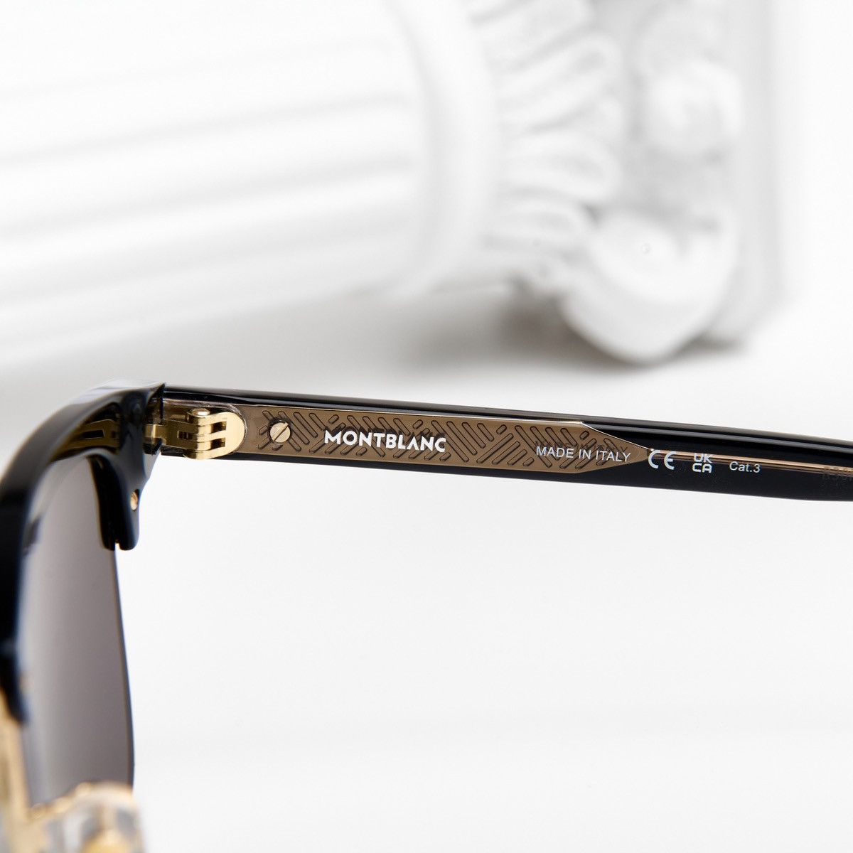 Montblanc MONTBLANC MB0382S 001 SUNGLASSES Size ONE SIZE - 4 Thumbnail