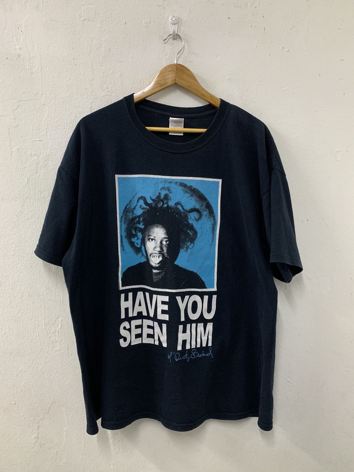 Rap Tees Old Dirty Bastard ODB HAVE YOU SEEN HIM Distressed Shirt Size US XL / EU 56 / 4 - 1 Thumbnail
