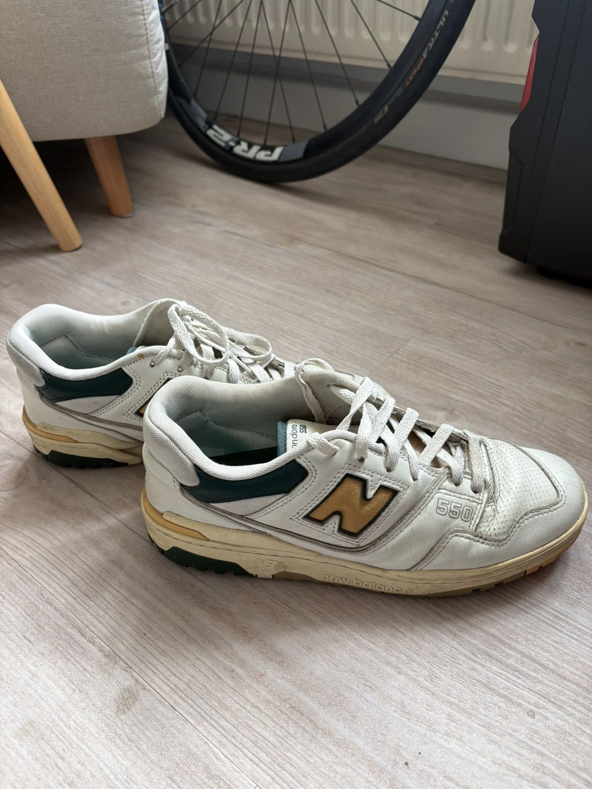 Aime Leon Dore × New Balance Aime Leon Dore New Balance 550 Natural Green Size US 9.5 / EU 42-43 - 4 Thumbnail